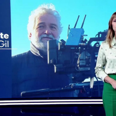 Alejandra Herranz, durante el 'Telediario'.