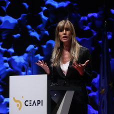 Begoña Gómez durante una de las jornadas del IV Congreso Iberoamericano en 2021.