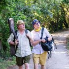 César y Jorge Cadaval, haciendo el Camino de Santiago