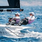 Diego Botín y Florian Trittel, en su 49er