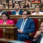 Salvador Illa, en el Parlament