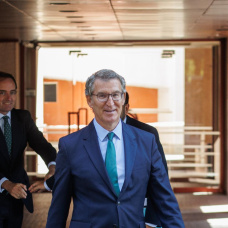 El presidente del PP, Alberto Núñez Feijóo