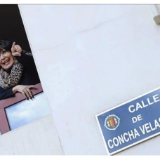 Concha Velasco y su calle en su Valladolid natal.
