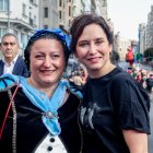 Isabel Díaz Ayuso, este sábado en la Cabalgata de la Hispanidad
