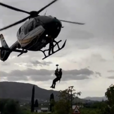 Rescate en el Valle del Guadalhorce, Málaga, de un menor.