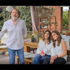 Paz Padilla con parte del grupo Materia Prima.