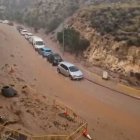 Efecto de las fuertes lluvias caídas este pasado lunes en Almería.