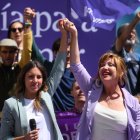 Irene Montero en un acto de Podemos en Madrid.
