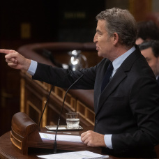 El presidente del PP, Alberto Núñez Feijóo