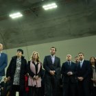 ,Óscar Puente (4i) y Salvador Illa (2d), en febrero de 2024,