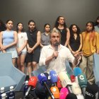 El productor musical Nacho Cano , en una comparecencia ante los medios