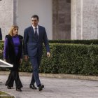 Pilar Bernabé y Pedro Sánchez en su última visita a Valencia