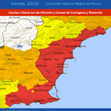Alerta roja de la AEMET