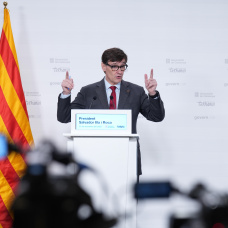El presidente de la  Generalitat de Cataluña, Salvador Illa