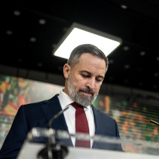 El presidente de VOX, Santiago Abascal.
