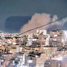 Un edificio de Jerusalen alcanzado por un misil iraní