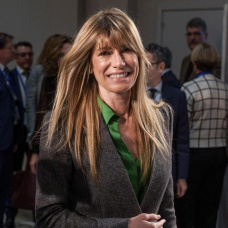 Begoña Gómez, en un acto público en 2023