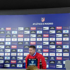 Simeone compadece en la rueda de prensa previa al enfrentamiento contra el Real Madrid