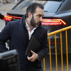Victor de Aldama, en una de sus llegadas a sede judicial