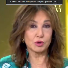 Ana Rosa Quintana en el editorial de su programa en Telecinco