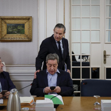 Los síndics de PP y Vox, Nando Pastor y José Mª Llanos, en la junta de síndics