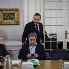 Los síndics de PP y Vox, Nando Pastor y José Mª Llanos, en la junta de síndics