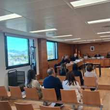 Los condenado durante el juicio.
