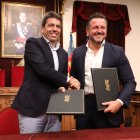 El 'president' de la Generalitat, Carlos Mazón, y el alcalde de Elche, Pablo Ruz
GVA
(Foto de ARCHIVO)
20/5/2024