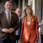 Begoña Gómez con el rector de la Universidad Complutense, Joaquín Goyache