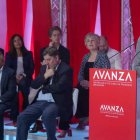 Pedro Sánchez presenta la fundación Avanza junto al director del Instituto Cervantes