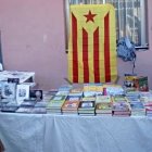 La bandera independentista catalana, en las jornadas financiadas por la Generalitat valenciana.