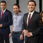 Los cuatro participantes protagonizaron anécdotas en el debate.