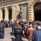 El alcalde de Zaragoza sembró la polémica tras el minuto de silencio en el Ayuntamiento.