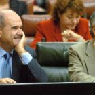 Chaves y Griñán, en su etapa en el Parlamento Andaluz.