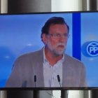 Mariano Rajoy visto a través del plasma