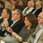 Dirigentes del PP en la conferencia de Pablo Casado en el Ateneo.