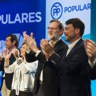 Mariano Rajoy con Luis Barcala y toda la cúpula del PP en la Comunitat.