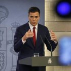 Pedro Sánchez es preso de su propia hemeroteca.