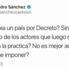 En 2012 Sánchez no pensaba lo mismo sobre los decretazos.