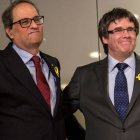 Torra y Puigdemont se han venido arriba con los últimos acontecimientos.