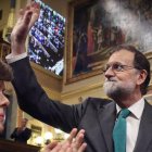 Rajoy despidiéndose como presidente del Congreso.