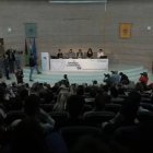 Así estaba el auditorio de la Facultad de Ciencias de la Comunicación.