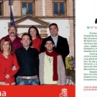 El director del colegio en un folleto del PSOE de Archidona para las elecciones de 2011.