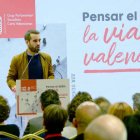 El Secretario de Organización del PSPV, José Muñoz durante su intervención