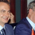 Zapatero y su exembajador en Venezuela, Raúl Morodo.