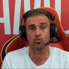 Luis Enrique, en una de las sesiones de Twitch desde Catar.