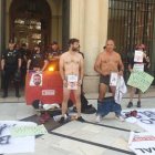 Protesta de los bomberos del Consorcio de Castellón