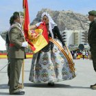 La Bellea del Foc, Aleida González, en la jura de Bandera.