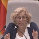 Carmena, durante el debate.