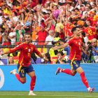 Mikel Merino celebra su gol ante Alemania: España está en semifinales